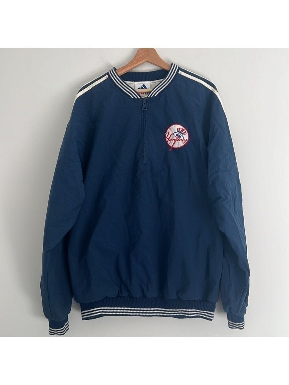 Vintage 90s Yankees Adidas New York Yankees MLB Jacket Baseball Warm Up Large